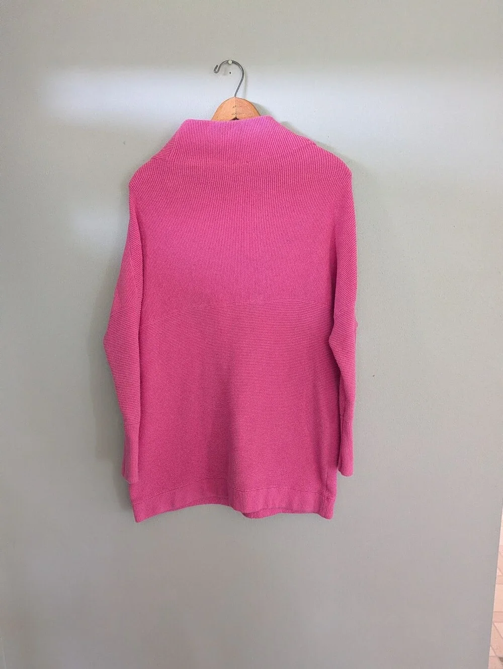 Free People Pink Cowlneck Knit Sweater | Size XS